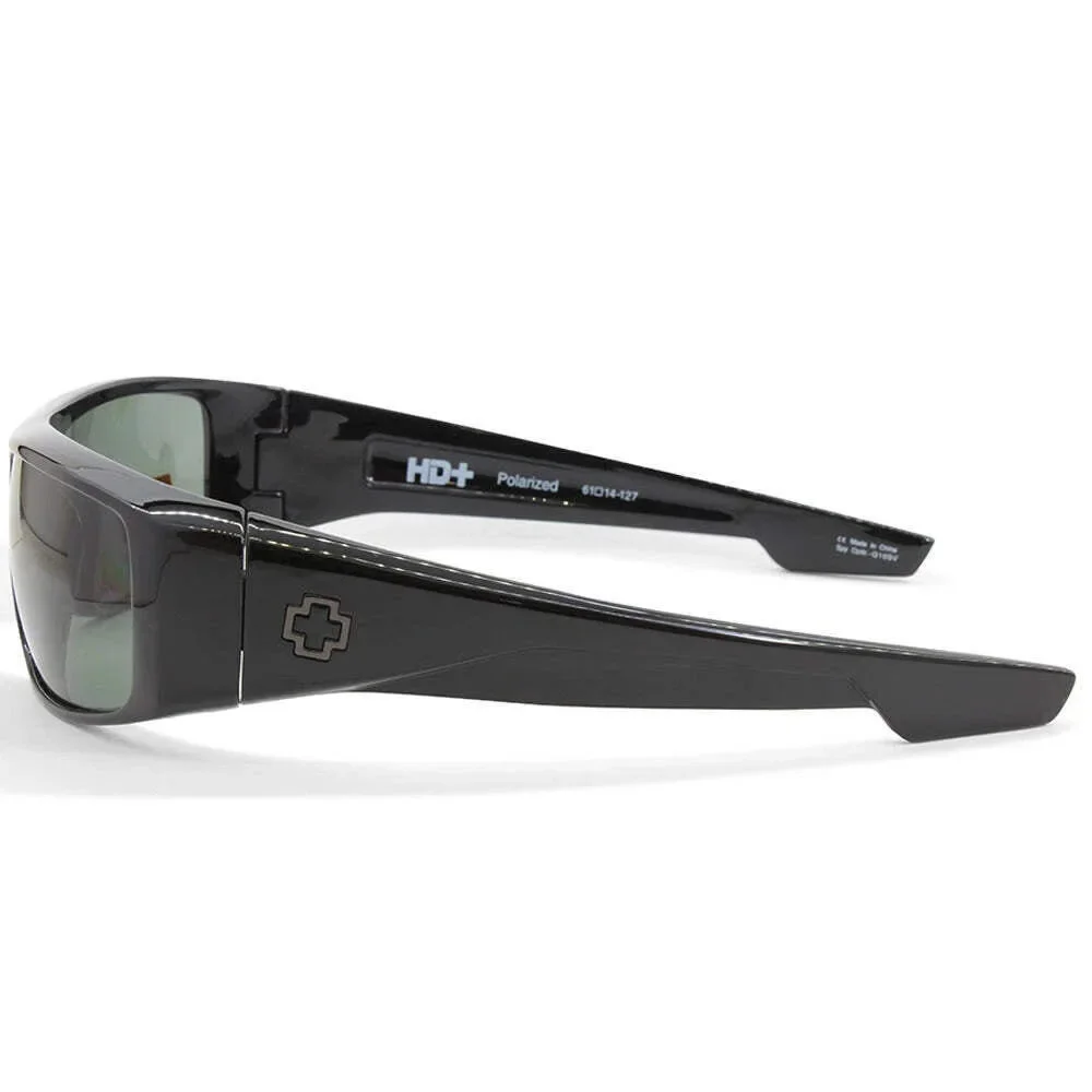 NWT Spy LOGAN- Black/Happy Gray Green 61mm New Sunglasses